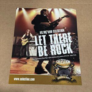 Malcolm & Angus Young of AC/DC - Celestion Speakers - 2008 Print Advertisement